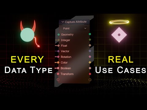 Mastering Blender Geometry Nodes: Practical Examples for Every Data Type