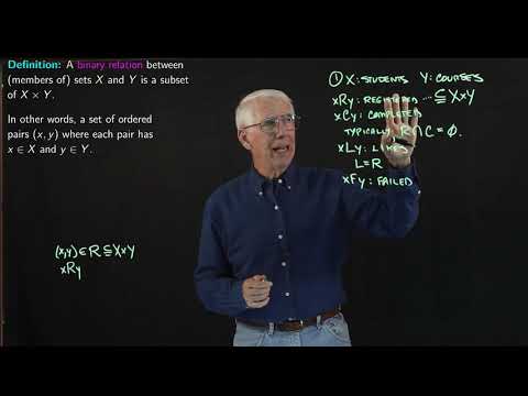 Lecture 41(A): Binary Relations