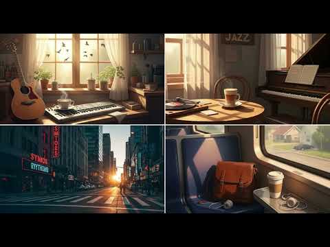 커피잔에 비친 햇살처럼 따뜻한 순간 천천히 마시는 라떼 도시의 아침  부드러운 출근길