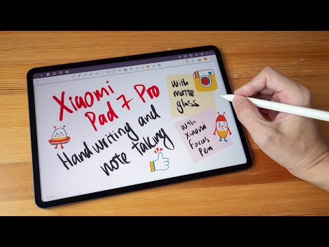 Xiaomi Pad 7 Pro NOTE TAKING and HANDWRITING review