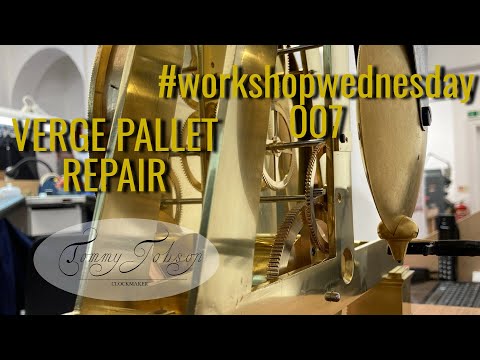 VERGE PALLET REPAIR - Microset Timing Equipment - Clock Repair Shop - Vlog 007 - Workshop Wednesday