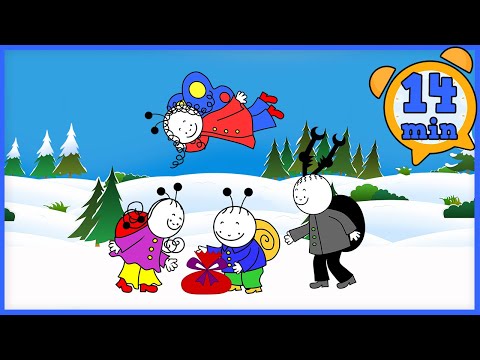 Bobiţă şi Buburuză compilaţie - IARNA ȘI CADOURI ▶ 12 episoade complete | 56 minute