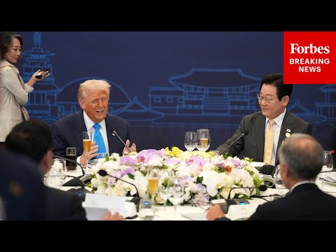 WATCH: Trump Attends Dinner With Carney, Albanese Thrown His Honor Held By South Korea's President
