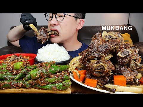 ASMR MUKBANGㅣBig size Braised Beef Ribs & Spicy Chicken Soup ㅣEATING SHOW
