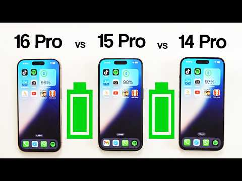 iPhone 16 Pro vs 15 Pro vs 14 Pro | iOS 18 Battery Test