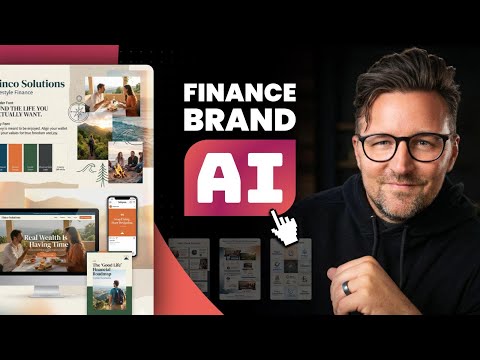 I rebranded this FINANCE Brand in 45 mins with AI (Live Demo)