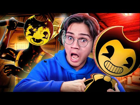 ME PERSIGUE UN DEMONIO DE TINTA Y NO SÉ QUÉ HACER 😭🖤 | Bendy and the Ink Machine #1