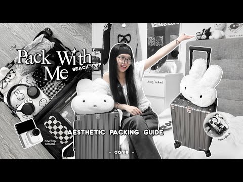 Pack With Me to the Beach 🐚: Aesthetic Packing Guide, Beach Outfits Ideas, + My Vlogging Setup