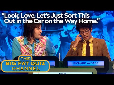 Richard Ayoade Won't Acknowledge Noel's Needs In Public | Big Fat Quiz