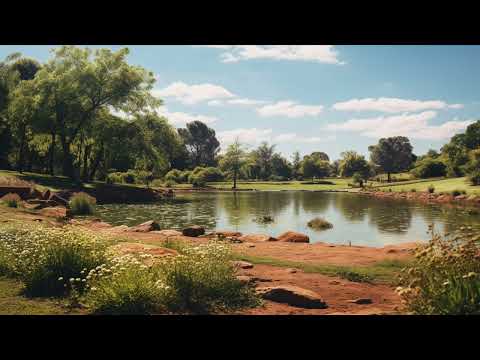 Park scene screensaver for Samsung Frame TV | Smart TV art | chill ambience | pictures | wall art