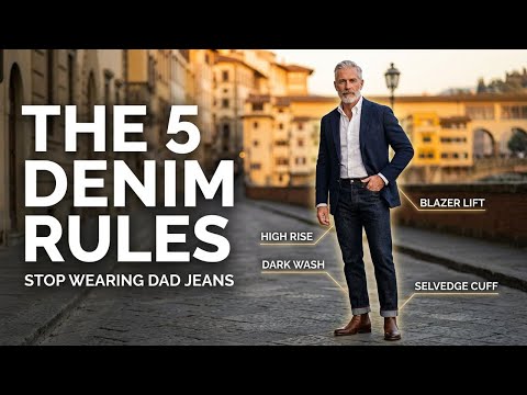 Stop Wearing "Dad Jeans"! The Only Denim Guide Men Over 50 Need