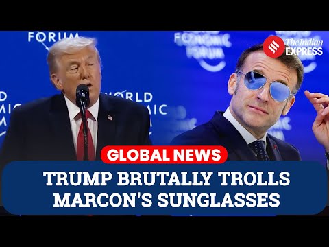 "WHAT THE HELL HAPPENED?": Trump Mocks Macron’s Sunglasses in Brutal Davos Showdown