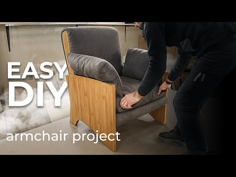 Easy DIY project is to quickly make furniture armchairs scratch without special skills