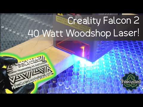 Lasers in the woodshop! : Creality Falcon 2 --- 40 watt!  #creality