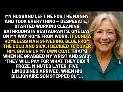 My Husband Left Me For The Nanny. I Gave My Coat To A "Beggar" Outside. Then 5 Limousines Arrived..