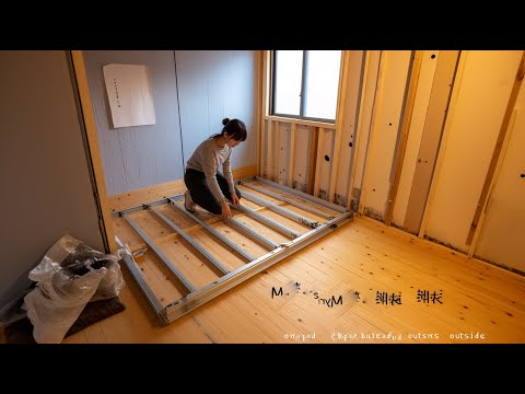 Genius girl secretly renovates mother's bedroom and kitchen