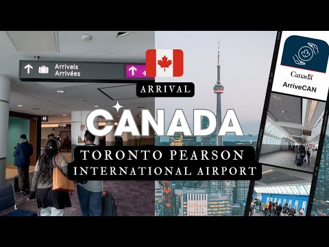 Toronto Pearson Airport T3 Arrival, Immigration, Customs, Transport - Enter Canada