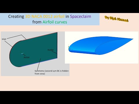 Creating  3D NACA 0012 airfoil CFD model for turbulent simulation | Part 2