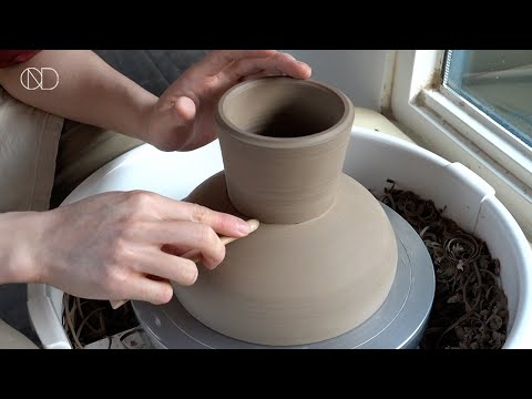물레로 만드는 높은 도자기 그릇 : Making a ceramic bowl on the wheel [ONDO STUDIO]