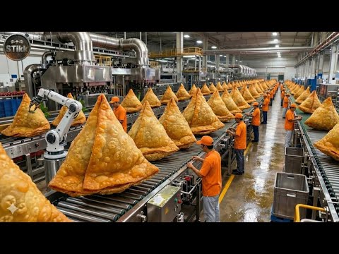 Inside a Modern Samosa Factory — From Raw Dough to Crispy Golden Samosas (Full Process)