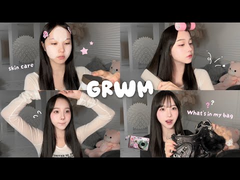 [GRWM] Working college students' holidays grwm🐇⸒⸒ what's in my bag too👛⋆.