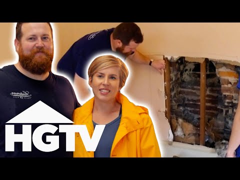 Ben And Erin Discover A Hidden Fireplace! | Home Town
