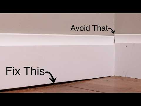 Fixing Baseboard Gaps Without Cutting Down all the Pieces!