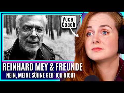 Powerful 🇩🇪 | Reinhard Mey & Freunde - Nein, meine Söhne geb' ich nicht | Vocal Coach Analysis
