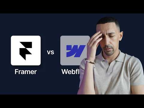 BYE BYE Webflow. Hello Framer | Framer vs Webflow Comparison