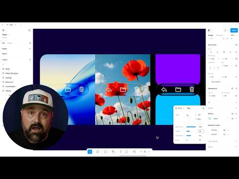 How to use the glass effect in Figma