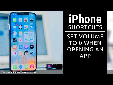 iPhone Shortcut: Set Volume to 0 When Opening an App