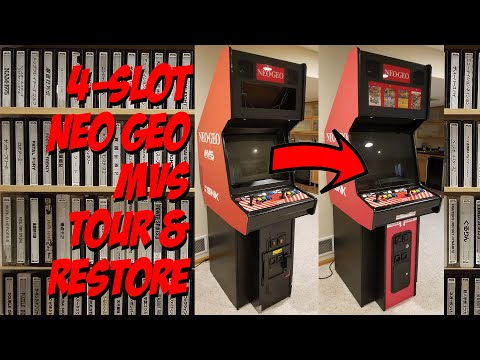 4-Slot Neo Geo Big Red MVS Cabinet Quick Tour & Restore - Neo-Alec | Basement Brothers
