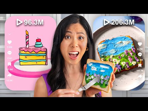 I Tested the MOST SATISFYING TikTok FOOD ART Recipes 🎨