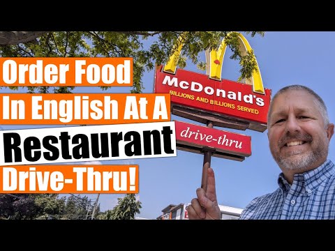 How To Order Food In English At A Restaurant Drive-Thru