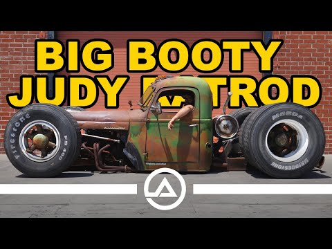 Laying Frame in a 1948 International KB5 Dump Truck Named Big Booty Judy