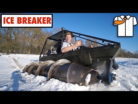 HOMEMADE SCREW TANK Snow/Ice Test