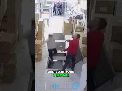 This is why you shouldn't use your phone while walking 😱