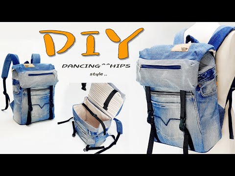 청바지로 배낭 만들기/diy/리폼/가방만들기/tote bag sewing tutorial/diy jeans bag hand sewing/denim bag/jeans bag/만들기