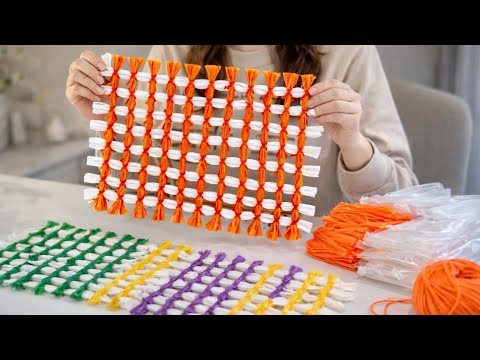 How to Make a Strong Mat with Plastic Bags | Simple & Practical😍🧶