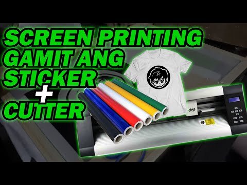 Screen Printing Using Vinyl Sticker and Cutter Plotter | T-shirt Printing | Screen Life