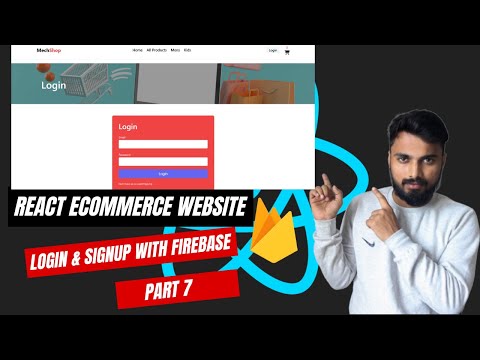 React Ecommerce Website Part  | Login & Signup with Firebase | Tutorial In Hindi