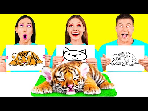 Who Draws it Better Take The Prize | Cool Art Tricks by Fun Teen