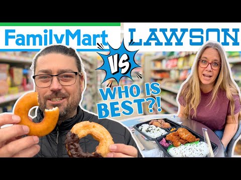 FAMILY MART VS LAWSON!!! Japanese Konbini BATTLE 2024!🇯🇵