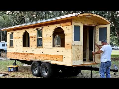Man Builds TINY MOBILE HOME for Under $25,000 | Start to Finish by @buildersblueprint