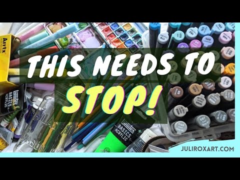 STOP HOARDING ART SUPPLIES – Artist No-Buy Year & Current Favorites