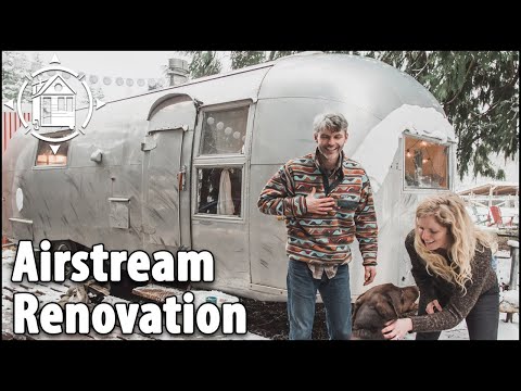 Vintage Airstream Renovation is Newlyweds’ Cozy Tiny Home