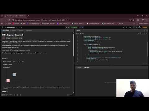 LeetCode 3454 | Separate Squares II (14-01-2026) | Sweep Line + Geometry