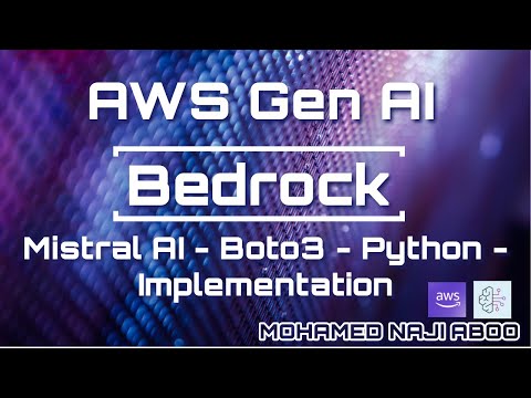 Generative AI in AWS-Bedrock - Introduction and Python Implementation