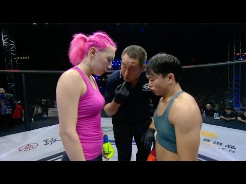 俄羅斯猛女嘲笑中國女將長得矮，看“女金剛”嚴啓慧如何生擒猛敵#拳擊 #boxing