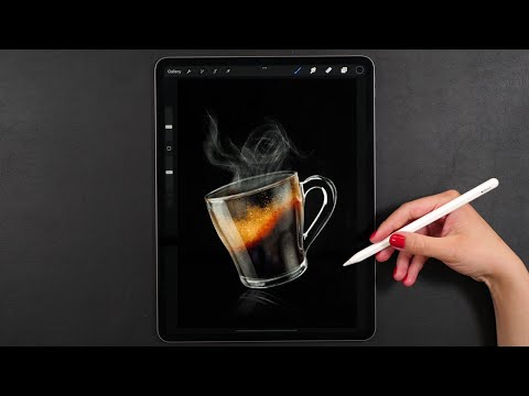 Draw With Me - Realistic Coffee Cup | Procreate Digital Art Tutorial on iPad Pro